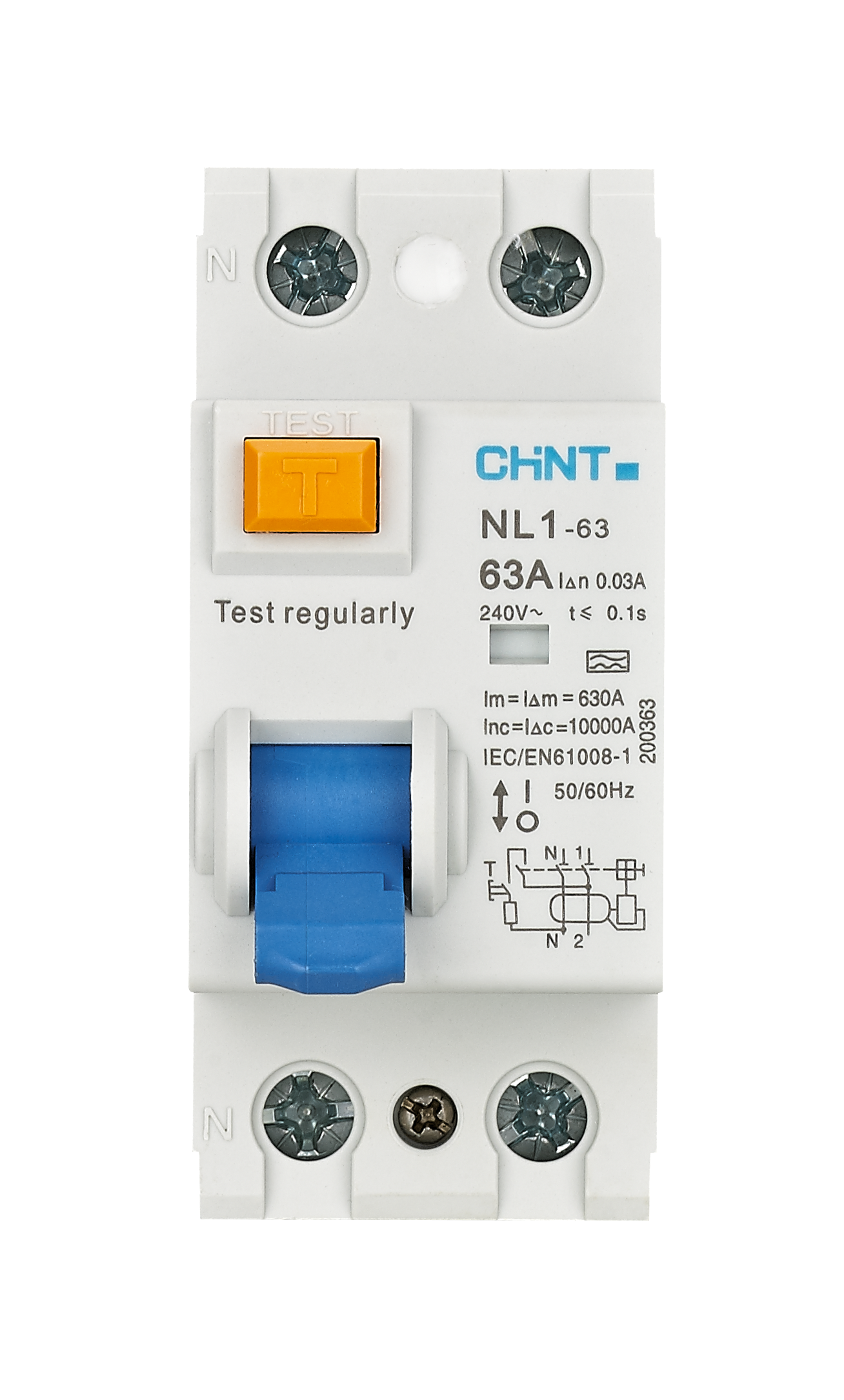 NL1 Residual Current  Operated Circuit Breaker  without over-current  protection (Magnetic)